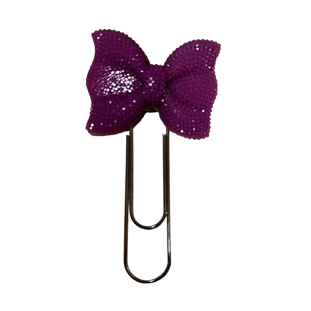 NEW Lilac Bow Jumbo Planner Clip
